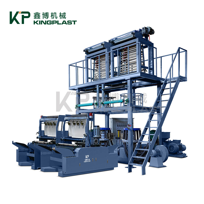 Single Screw Double Die Head Film Blowing Machine